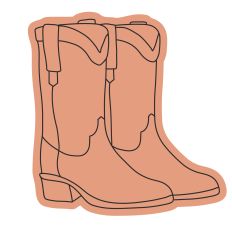 Cowgirl Boots Sketch Design