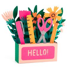 Crafty Wildflowers Card - 3D Box Card