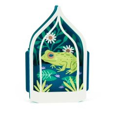Frog Terrarium Card - 3D Box Card Studio File