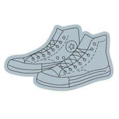 High Top Sneakers Sketch Design