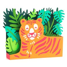 Jungle Tiger Card - 3D Box Card
