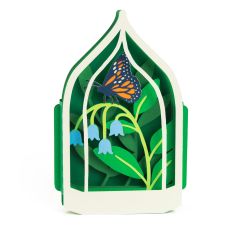 Monarch Butterfly Terrarium Card - 3D Box Card
