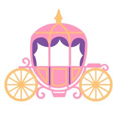 Fairytale Princess Carriage - Layered Design