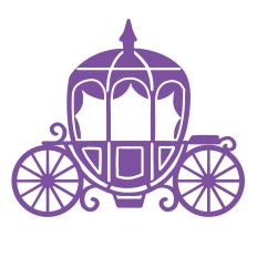 Fairytale Princess Carriage Design - Single Color