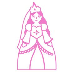 Fairytale Princess Design - Single Color