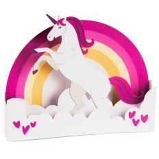 Rainbow Unicorn Card - 3D Box Card