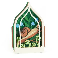 Snail Terrarium Card - 3D Box Card
