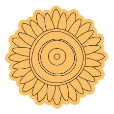 Sunflower Sketch Design for Silhouette Studio