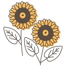 Sunflower Design - Two Color
