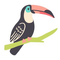 Tropical Toucan Design for Silhouette Studio