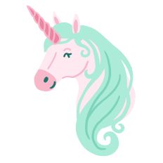 Magical Unicorn Design for Silhouette Studio