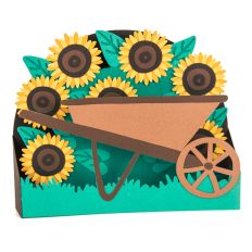 Sunflower Wheelbarrow Card - 3D Box Card