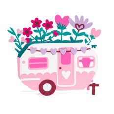 Valentine's Camper - Valentine's Day 3D Box Card