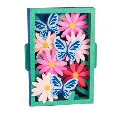 Daisies and Butterflies Card - 3D Box Card