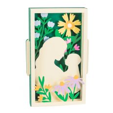 Mom & Baby Card with Flowers - 3D New Baby Box Card
