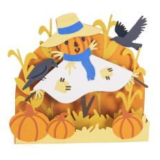 Autumn Scarecorw Card - 3D Box Card