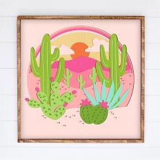 Western Desert Scene Shadow Box - 3D Shadowbox