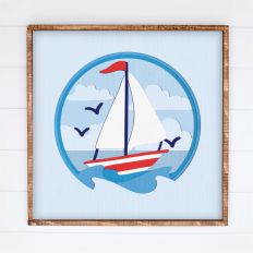 Sailboat Shadow Box - 3D Summer Shadowbox