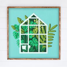 Simple Greenhouse Shadow Box | 3D Shadowbox Design