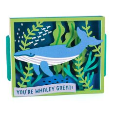 Ocean Whale Card - 3D Any Occasion Box Card