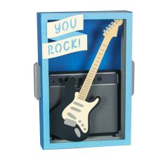 You Rock! Guitar Card - 3D Musician Box Card