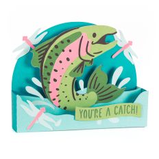 You’re a Catch! - Fishing Card - 3D Box Card
