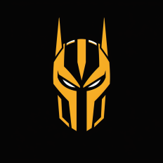 Futuristic Warrior Mask SVG