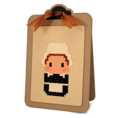Pilgrim Gal Cross Stitch Easel