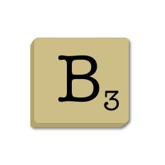 Letter B - Alphabet Tile, Word Game Letters, Monogram Wood Tiles