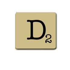 Letter D - Alphabet Tile, Word Game Letters, Monogram Wood Tiles