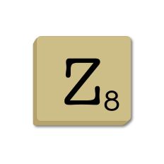 Letter Z - Alphabet Tile, Word Game Letters, Monogram Wood Tiles