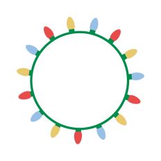 Christmas garland frame