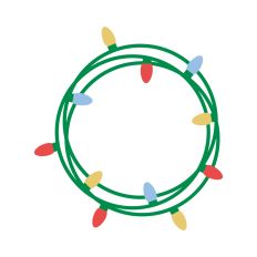 Christmas festive frame