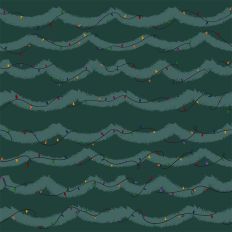 Christmas Tree Garland with Christmas Lights