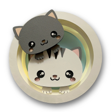 Door Hanger – Birth Bow – Light Box - Cat