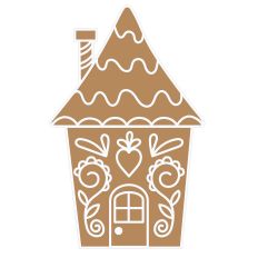 Charming Gingerbread Cookie House in Scandinavian Style