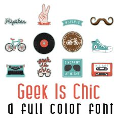 Geek Is Chic Full Color Font