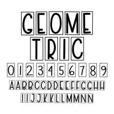 Geometric Font