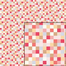 Abstract Geometric Square Pattern Pink Red Pastel