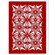 Geometric Swedish Star Card