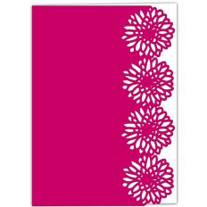Gerbera Daisy Lace Edged Card