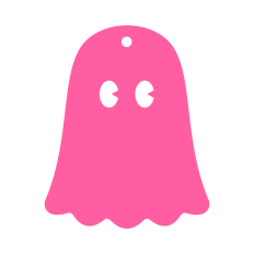 Halloween Gift Tag SVG | Ghost SVG | Halloween SVG