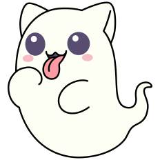 Kawaii Ghost Cat