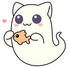 Kawaii Ghost Cat