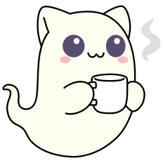 Coffee Ghost Cat