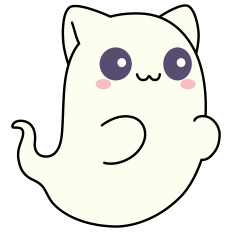 Kawaii Ghost Cat