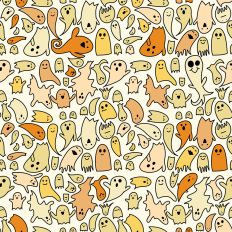 Ghost Pattern - Yellow and Orange