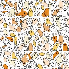 Ghost Pattern - Yellow, Orange, White