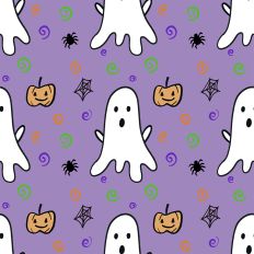 Ghost Pumpkin Spider Pattern
