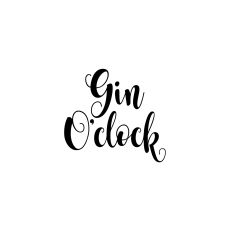 gin o'clock svg cutting file